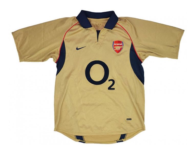 arsenal jersey 2002